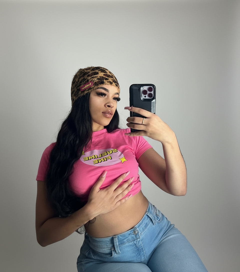 SO MUCH FUN— Leopard Mohair Beanie